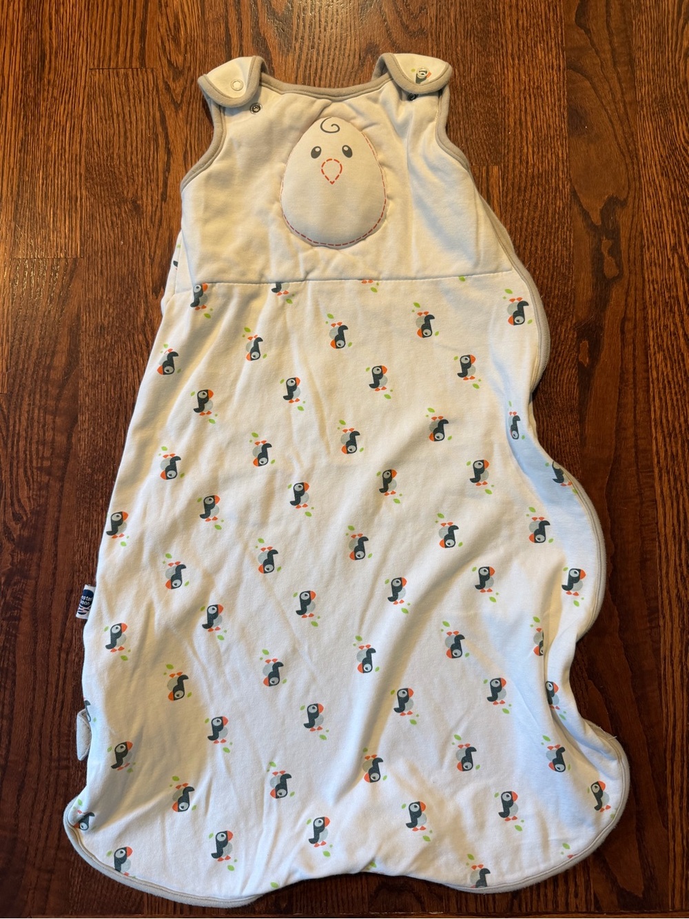Nested Bean Zen Sack Classic Sleep Sack Size Medium 6-12 Months - Puffins